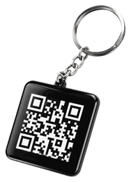 La plaque QR Code d'urgence My Self Key, avec son propre anneau